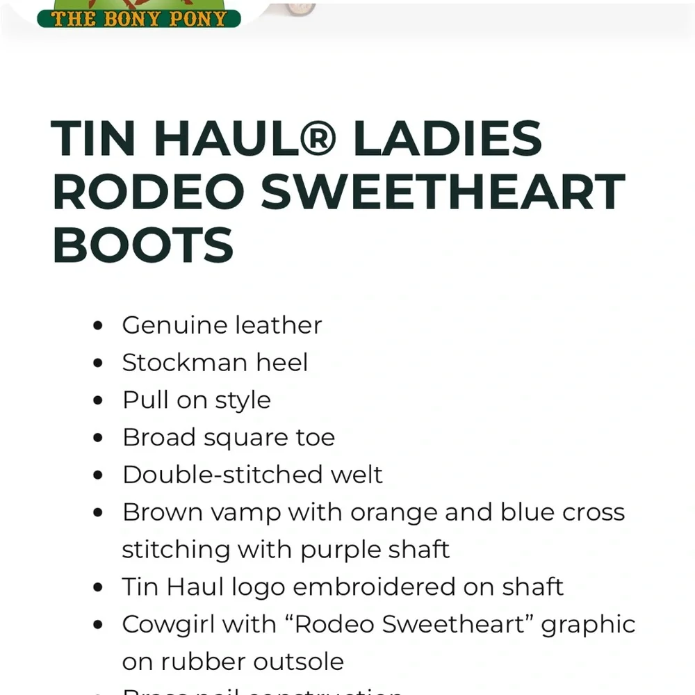 NWT Tin Haul Women's Purple and Brown Boots - Picture 4 of 14